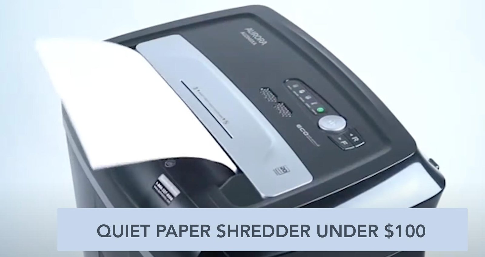 quiet paper shredder under $100