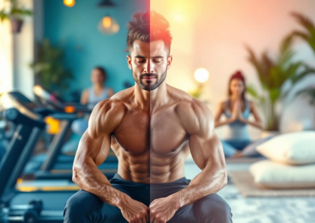 man meditating to burn fat by increasing metabolism