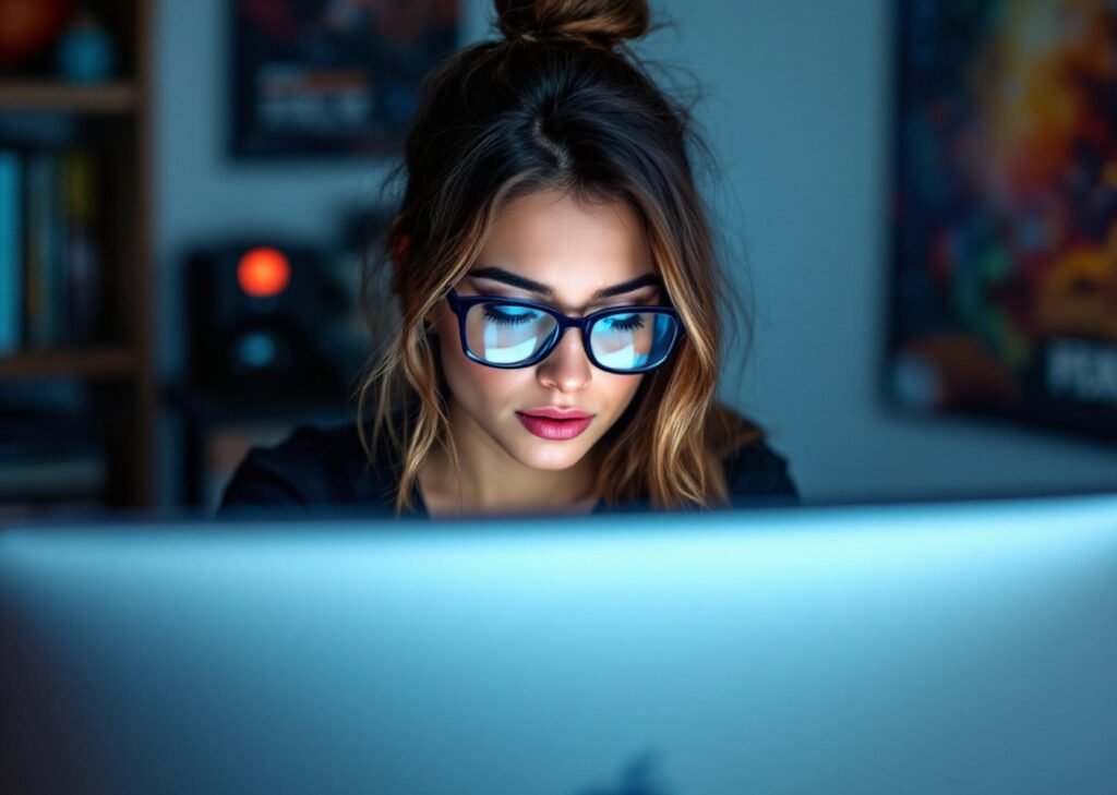 blue light glass for eye strain