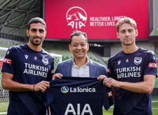 Melbourne Victory AIA Australia health and wellbeing partnership