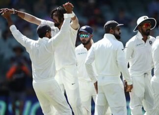 india vs australia test match adelaide live