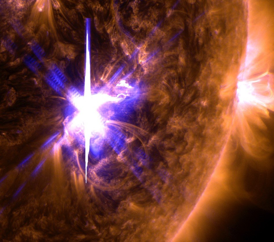 solar flare approaching earth radio blackout