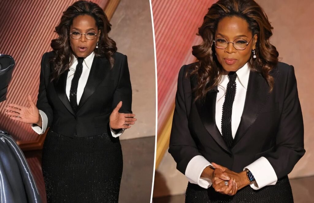 Oprah Winfrey Oscars 2025 red carpet appearance