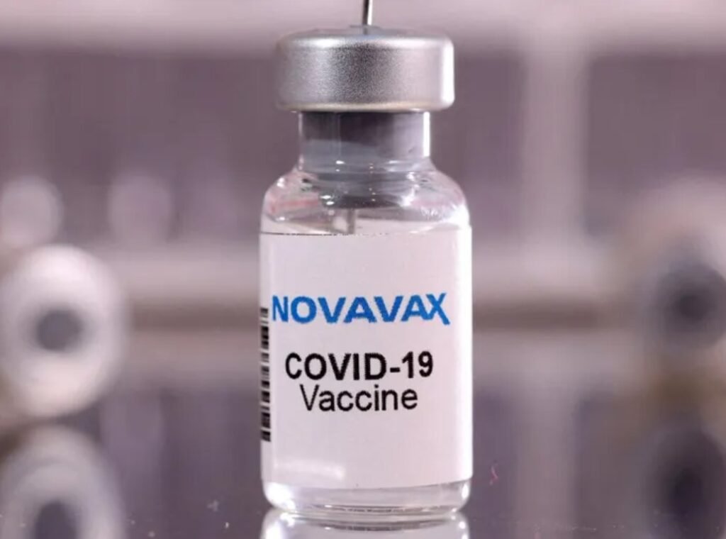 Novavax vaccine vial COVID-19 protein-based vaccine