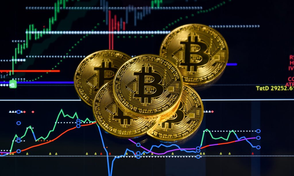 Bitcoin price compression