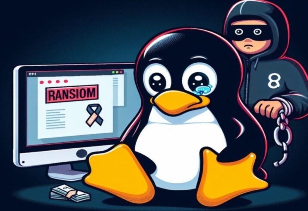 linux ransomware terminal encryption cyberattack