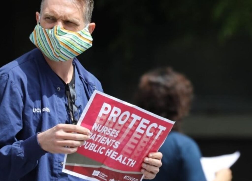 hospital nurses protest