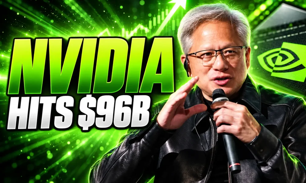 Nvidia quarterly sales hit 96 billion dollars