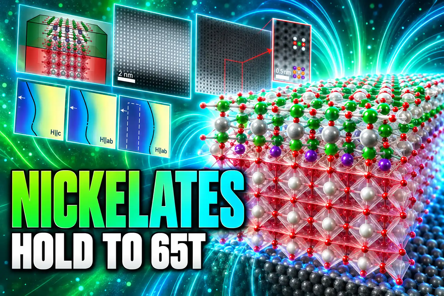 nickelate films superconductivity survives 65 tesla