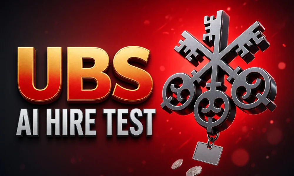 UBS 2027 graduate intern AI fluency hiring test