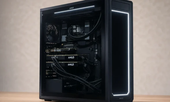 AMD Threadripper Halo Station IFA two Instinct MI350P