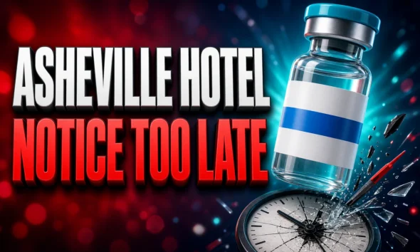 Asheville Holiday Inn Express measles notice after guests left