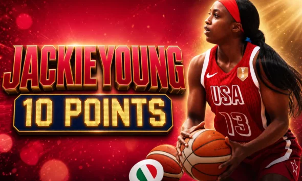 Jackie Young 10 points Team USA Italy 55-52