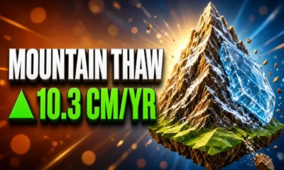 mountain permafrost thaw 10.3 cm per year CALM