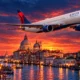 Delta Boston Venice and Detroit Athens routes