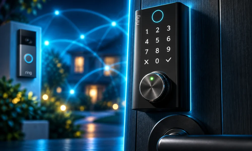 Ring smart lock hand crank Amazon Sidewalk 2027