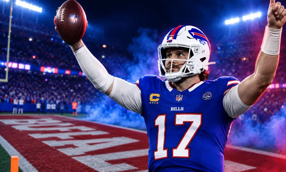 Josh Allen five touchdowns Highmark Stadium opener