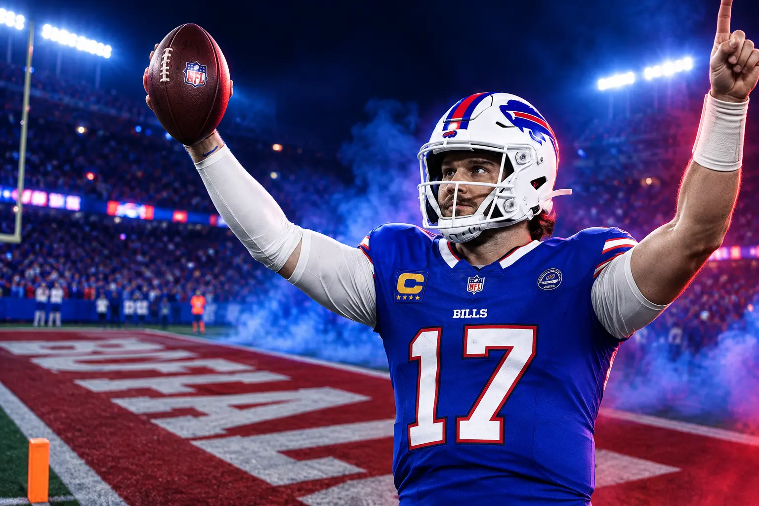 Josh Allen five touchdowns Highmark Stadium opener