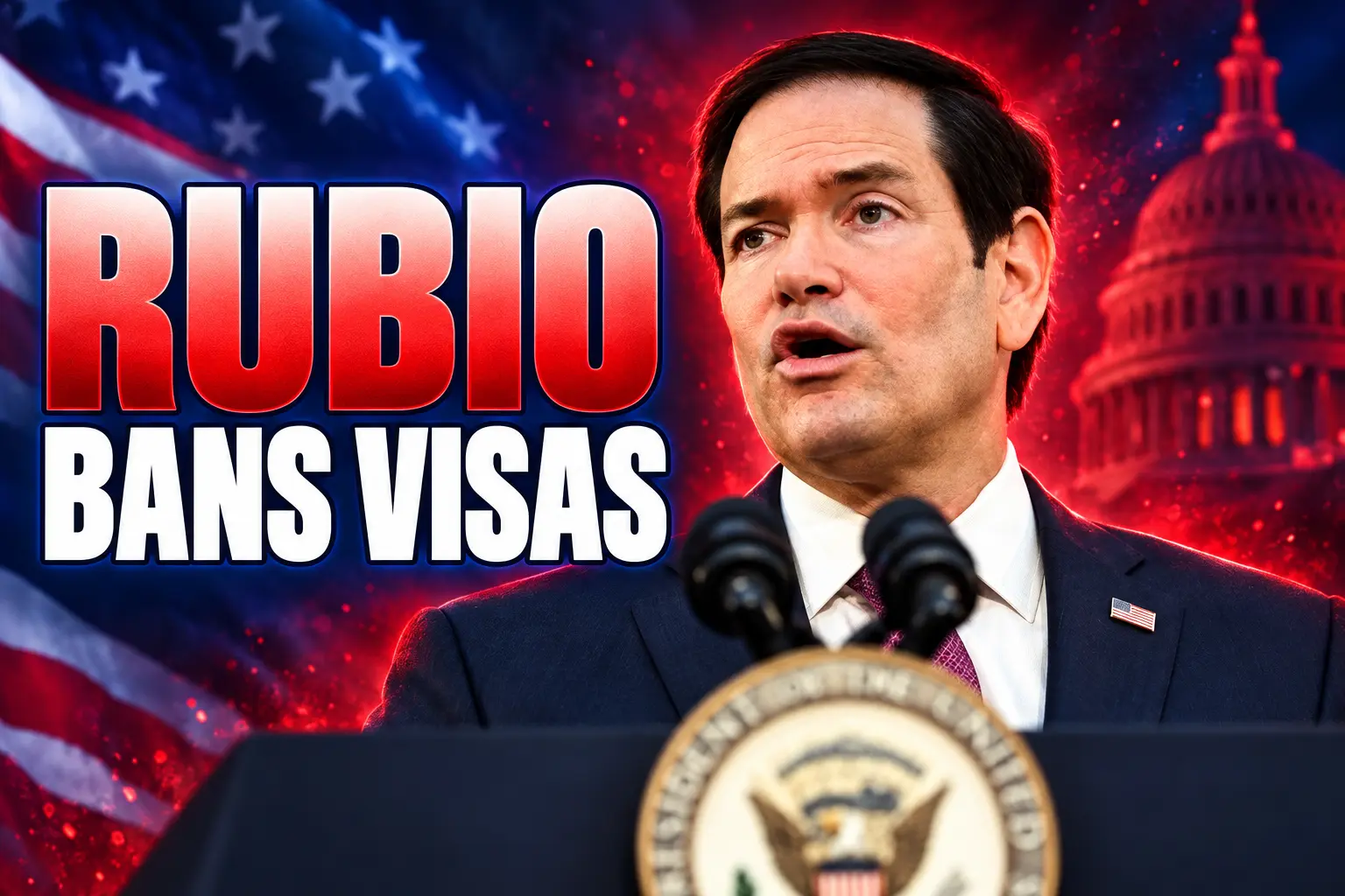 Marco Rubio South Africa visa restrictions land expropriation