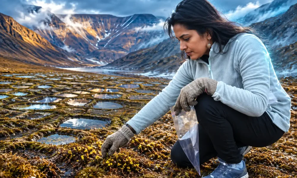 mountain permafrost thaw 10.3 cm per year