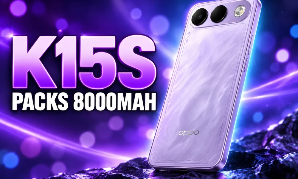 Oppo K15s 8000mAh battery China launch specs