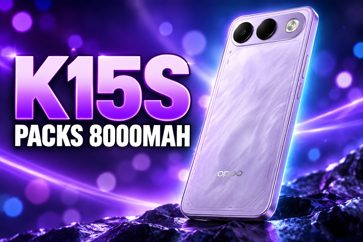 Oppo K15s 8000mAh battery China launch specs