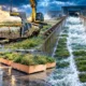 salt marsh wave attenuation in extreme storms flume test